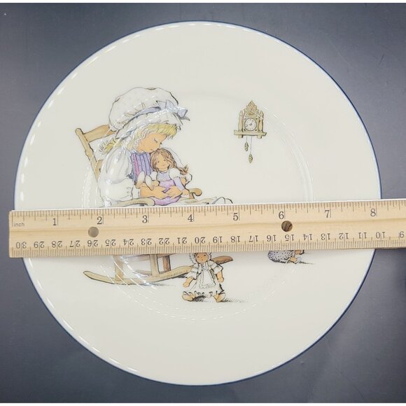 Lenox Special Children's Edition Rocking Chair Girl Plate Blue Rimmed - Picture 4 of 6
